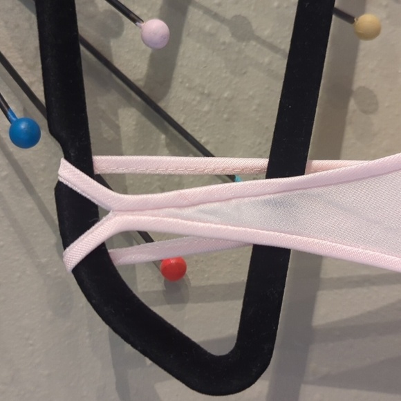 Vintage Maxi JCPenney Light Pink Gown Slip Dress Lace Nylon Y2K Fairy Semi Sheer - Picture 10 of 14